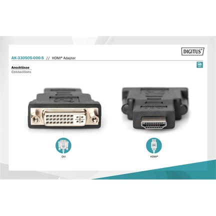 DIGITUS Full HD 60Hz DVI-I - HDMI type A Adapter