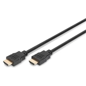 DIGITUS High Speed UHD 4K 3D 30Hz 2.0 aranyozott Ethernet HDMI kábel 2m