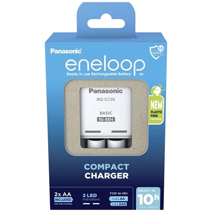 PANASONIC Eneloop Basic töltő + 2db 2000mAh AA elem
