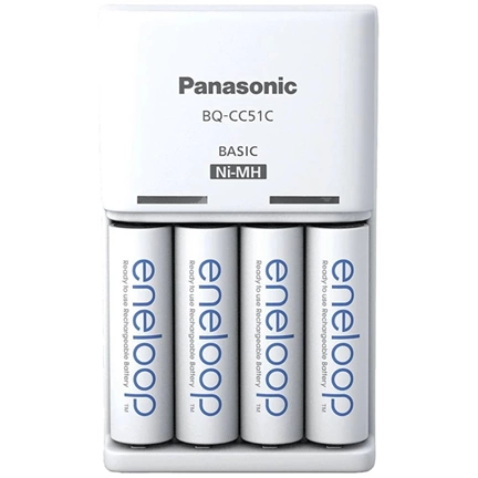 PANASONIC Eneloop Basic töltő + 4db 2000mAh AA elem