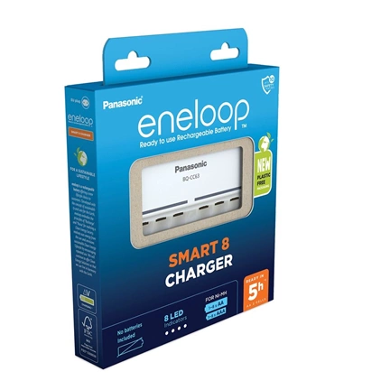 PANASONIC Eneloop töltő 8db AA/AAA elemhez