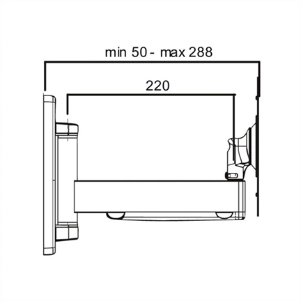ROLINE LCD TV/MONITOR fali tartó 1karos