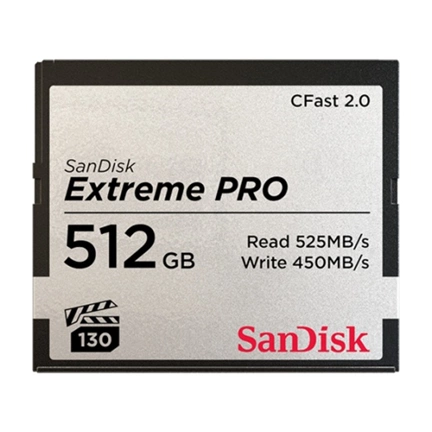 SanDisk Extreme Pro CFAST 2.0 512GB 525MB/s VPG130