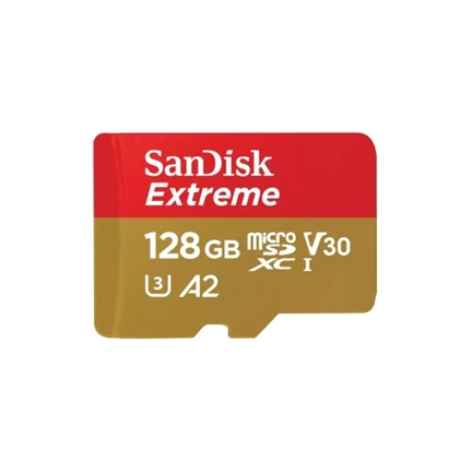 SANDISK Extreme microSDXC 190/90MB/s A2 C10 V30 UHS-I U3 128GB + adapter (214510)