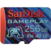 SANDISK GamePlay microSD Extreme 190/130MB/s, UHS-I, V30, U3, C10, no JC, RPD1 256GB (220092)