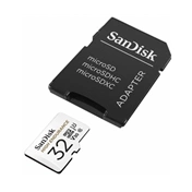 SANDISK microSDHC High Endurance 32GB 100MB/s C10 U3 V30 UHS-I +Adapt. (183565)