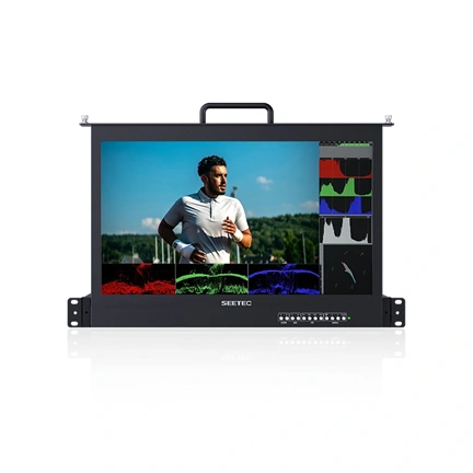 SEETEC FRM173S 17,3"-os kihúzható 1RU rackbe szerelhető monitor 3G-SDI-vel és 4K HDMI-vel