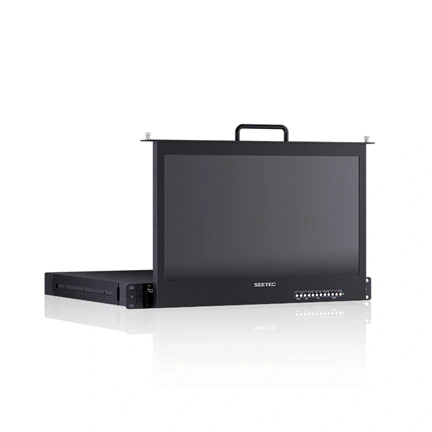 SEETEC FRM173S 17,3"-os kihúzható 1RU rackbe szerelhető monitor 3G-SDI-vel és 4K HDMI-vel