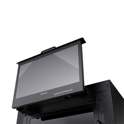 SEETEC FRM173S 17,3"-os kihúzható 1RU rackbe szerelhető monitor 3G-SDI-vel és 4K HDMI-vel