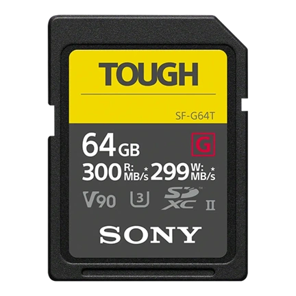 Sony 64GB SDXC UHS-II U3 300/299MB/s memóriakártya (SFG64T)