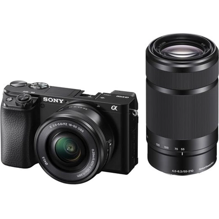 Sony Alpha 6100 (fekete) + 16-50mm + 55-210mm kit
