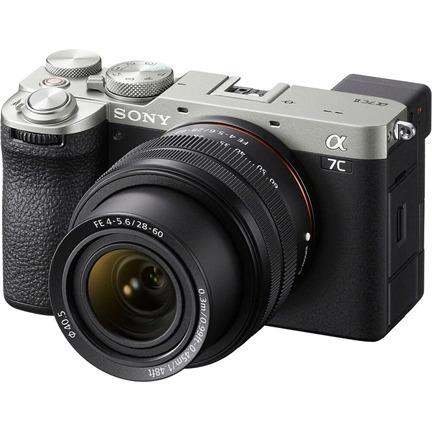 Sony Alpha 7CII + FE 28-60mm f/4-5.6 MILC fényképezőgép KIT (ezüst)