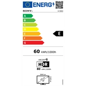 Sony Bravia 3 K-50S3 televízió - 50", 4K UHD, HDR, Google TV