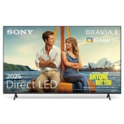 K75S35B.CEI Sony Bravia 3 K-75S3 televízió - 75", 4K UHD, HDR, Google TV