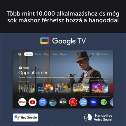 Sony Bravia 3 K-75S3 televízió - 75", 4K UHD, HDR, Google TV