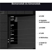 Sony Bravia 3 K-85S3 televízió - 85", 4K UHD, HDR, Google TV
