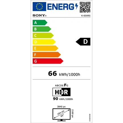 Sony Bravia 5 K-65XR5 televízió - 65", Mini LED, 4K UHD, HDR, Google TV