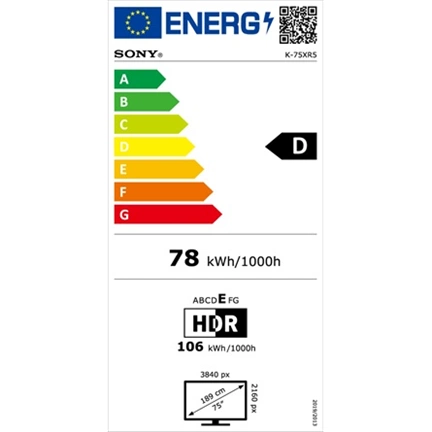 Sony Bravia 5 K-75XR5 televízió - 75", Mini LED, 4K UHD, HDR, Google TV