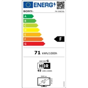 Sony FW-50BZ30L professzionális kijelző 50" 4K HDR, 24/7 működés, fekvő/álló mód, Pro-Mode, AirpPlay, Chromecast