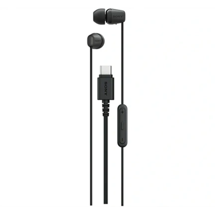 Sony IER-EX15C - USB-C vezetékes fülhallgató, fekete