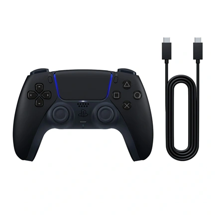 Sony PlayStation 5 DualSense vezeték nélküli vezérlő - Midnight Black + USB kábel