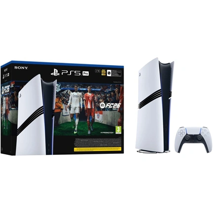 Sony PlayStation 5 Pro Digital Edition 2TB játékkonzol (fehér) + FC 26