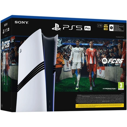 Sony PlayStation 5 Pro Digital Edition 2TB játékkonzol (fehér) + FC 26