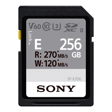 Sony SF-E SDXC 256GB UHS-II U3 V60 270/100MB/s