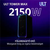 Sony SRS-ULT3000 ULT TOWER MAX Bt partyhangszóró, fekete