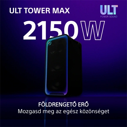 Sony SRS-ULT3000 ULT TOWER MAX Bt partyhangszóró, fekete