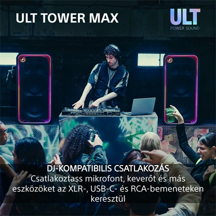 Sony SRS-ULT3000 ULT TOWER MAX Bt partyhangszóró, fekete