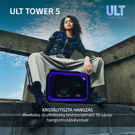 Sony SRS-ULT500 ULT TOWER 5 Bt partyhangszóró, fekete