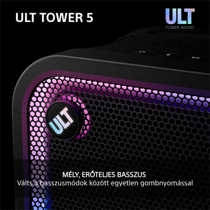 Sony SRS-ULT500 ULT TOWER 5 Bt partyhangszóró, fekete