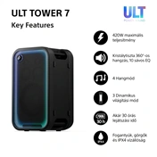 Sony SRS-ULT700 ULT TOWER 7 Bt partyhangszóró, fekete
