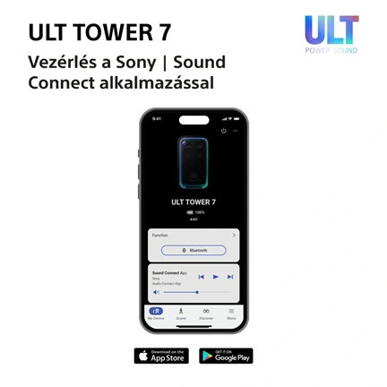 Sony SRS-ULT700 ULT TOWER 7 Bt partyhangszóró, fekete