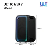 Sony SRS-ULT700 ULT TOWER 7 Bt partyhangszóró, fekete