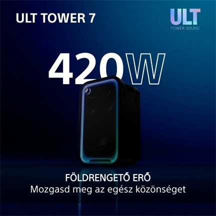 Sony SRS-ULT700 ULT TOWER 7 Bt partyhangszóró, fekete