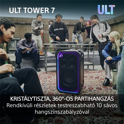 Sony SRS-ULT700 ULT TOWER 7 Bt partyhangszóró, fekete