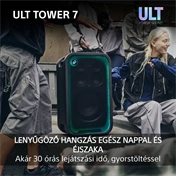 Sony SRS-ULT700 ULT TOWER 7 Bt partyhangszóró, fekete