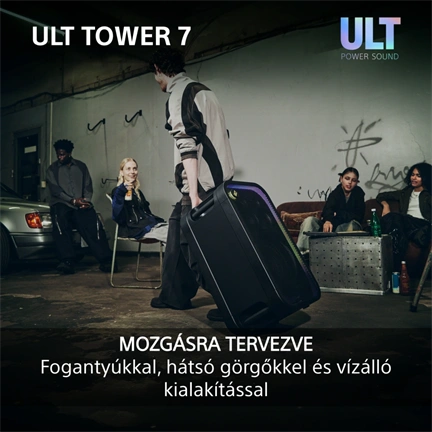 Sony SRS-ULT700 ULT TOWER 7 Bt partyhangszóró, fekete