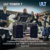 Sony SRS-ULT700 ULT TOWER 7 Bt partyhangszóró, fekete