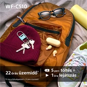 Sony WF-C510 fülhallgató - vezeték nélküli, fehér
