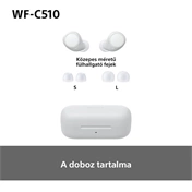 Sony WF-C510 fülhallgató - vezeték nélküli, fehér