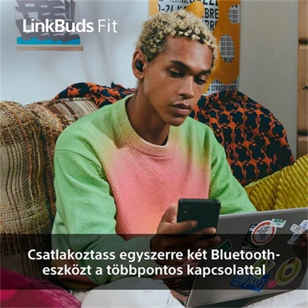 Sony WF-LS910 LinkBuds Fit fülhallgató - Bluetooth, IPX4, rózsaszín