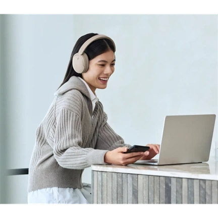 Sony WH-CH730NC zajszűrős bluetooth fejhallgató, beige