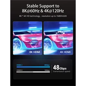 VENTION HDMI/M,  (8K,fekete), 10m, kábel