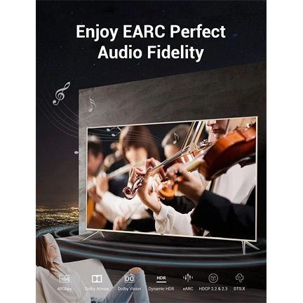 VENTION HDMI/M,  (8K,fekete), 10m, kábel
