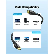 VENTION HDMI/M,  (8K,fekete), 10m, kábel