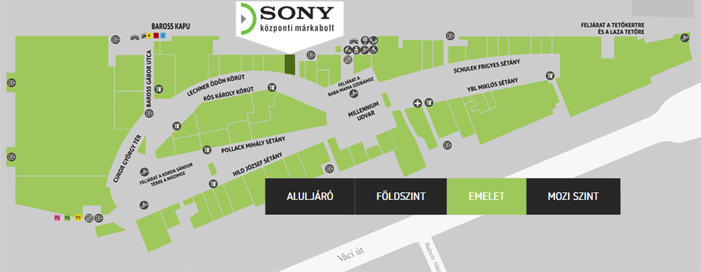 Sony Westend térkép